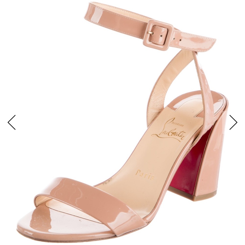 Christian Louboutin Nude Patent Heels